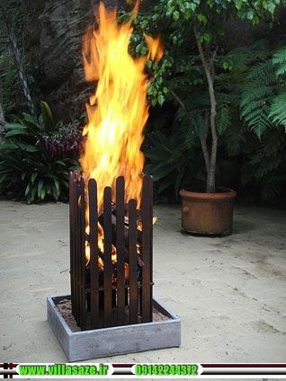 بخاری چوبی مدرن