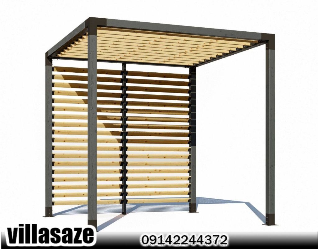 آلاچیق فلزی چوبی 