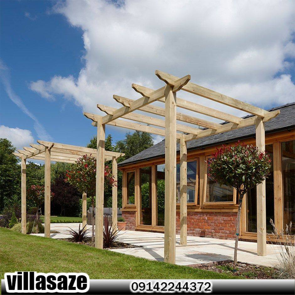 آلاچیق چوبی فضای باز 