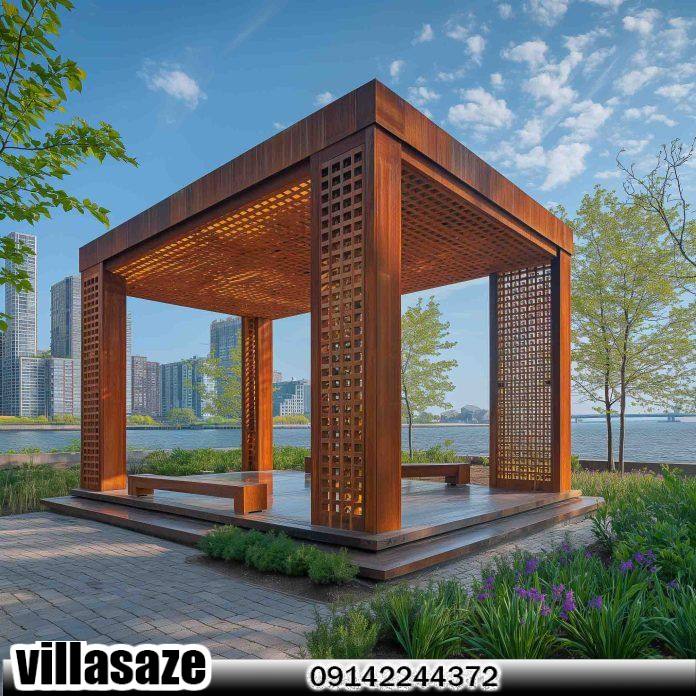 آلاچیق چوبی فضای باز