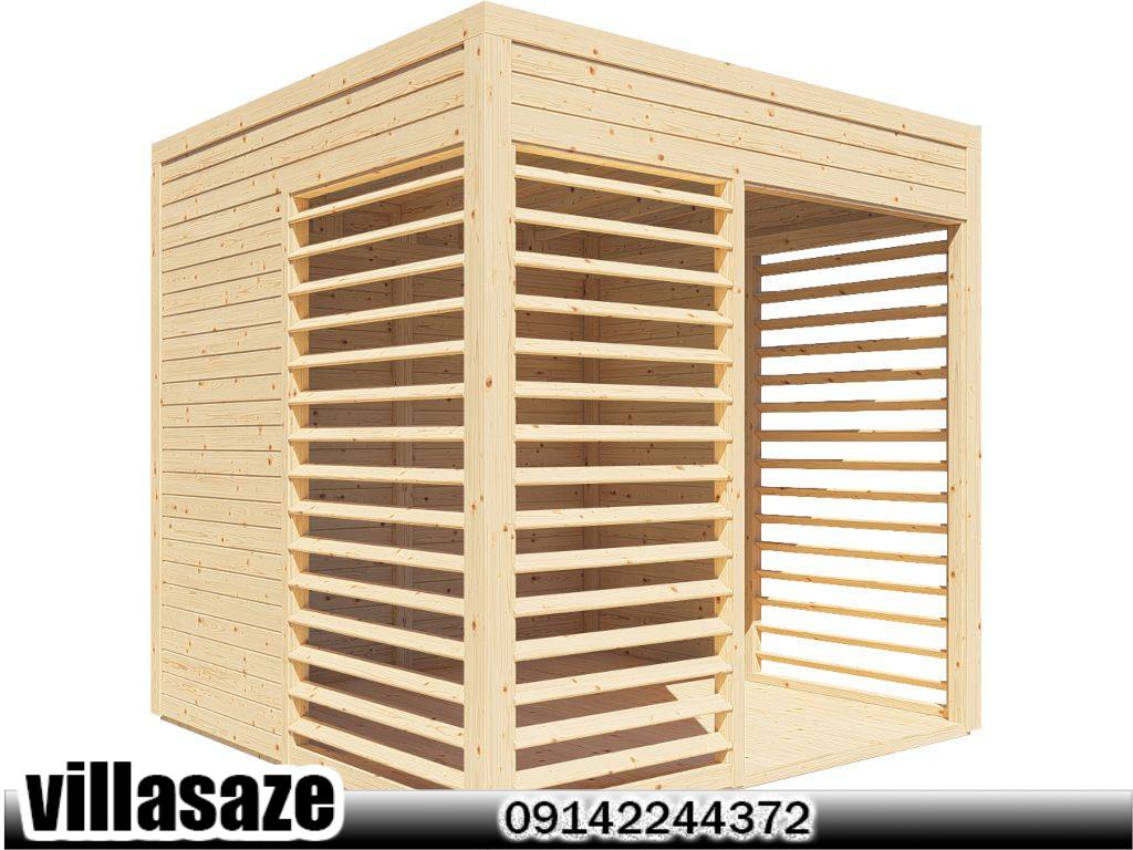 آلاچیق چوبی با گردش مناسب هوا و سایه اندازی زیاد