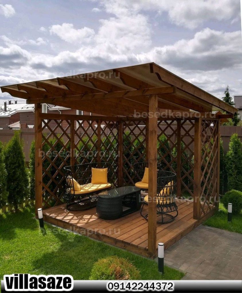 آلاچیق ویلایی چوبی