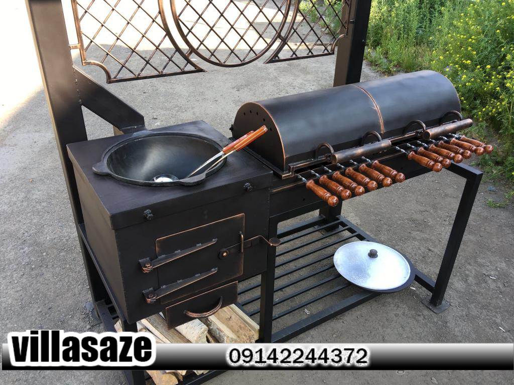 باربیکیو ذغالی ویلایی باغی