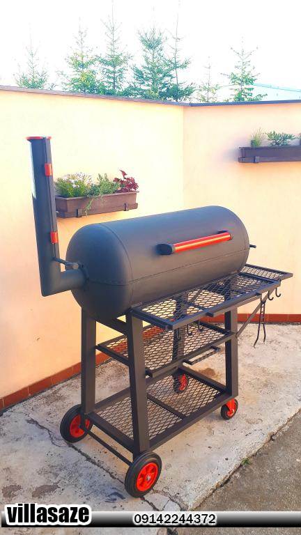 باربیکیو ذغالی ویلایی چرخ دار