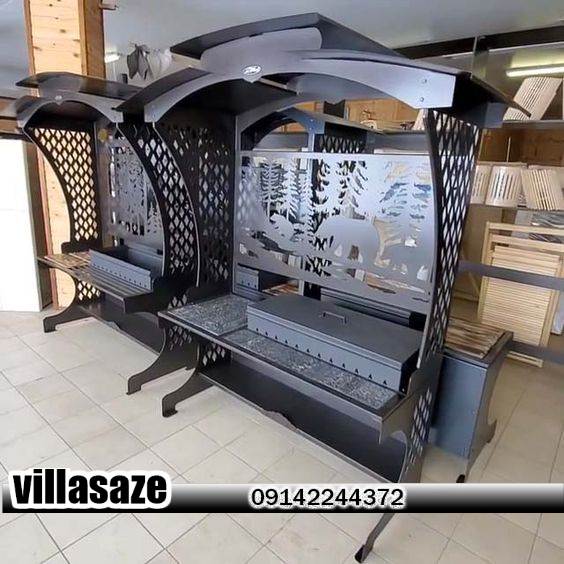 باربیکیو ذغالی بزرگ مخصوص رستوران