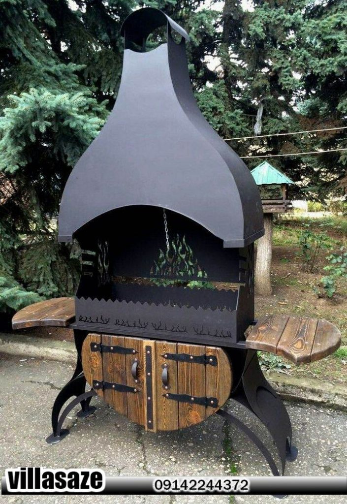 باربیکیو ذغالی ویلایی باغی