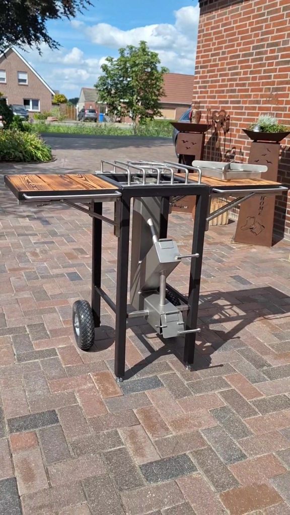 باربیکیو گازی چرخ دار فضای باز 