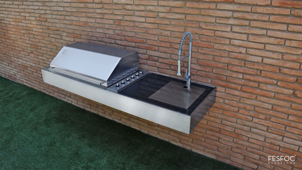 باربیکیو گازی فضای باز دیواری