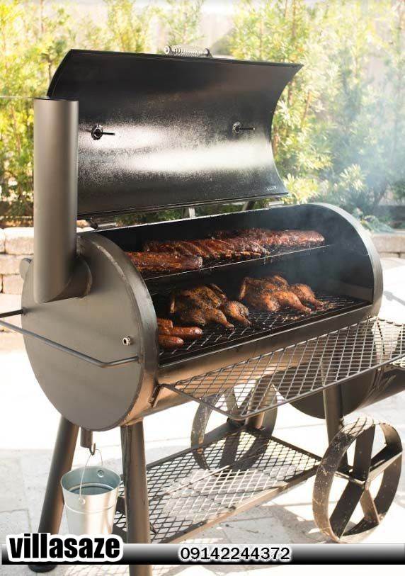 باربیکیو ذغالی ویلایی چرخ دار مناسب فضای باز
