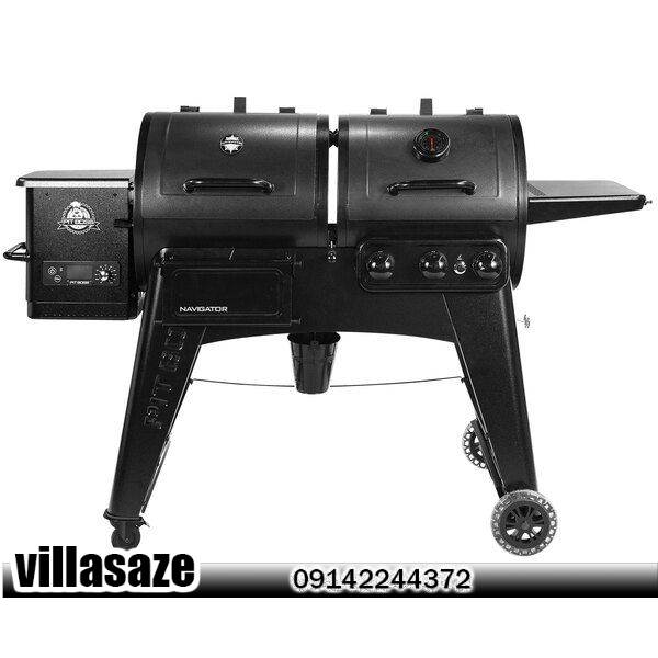 باربیکیو گازی ذغالی با پایه چرخ دار