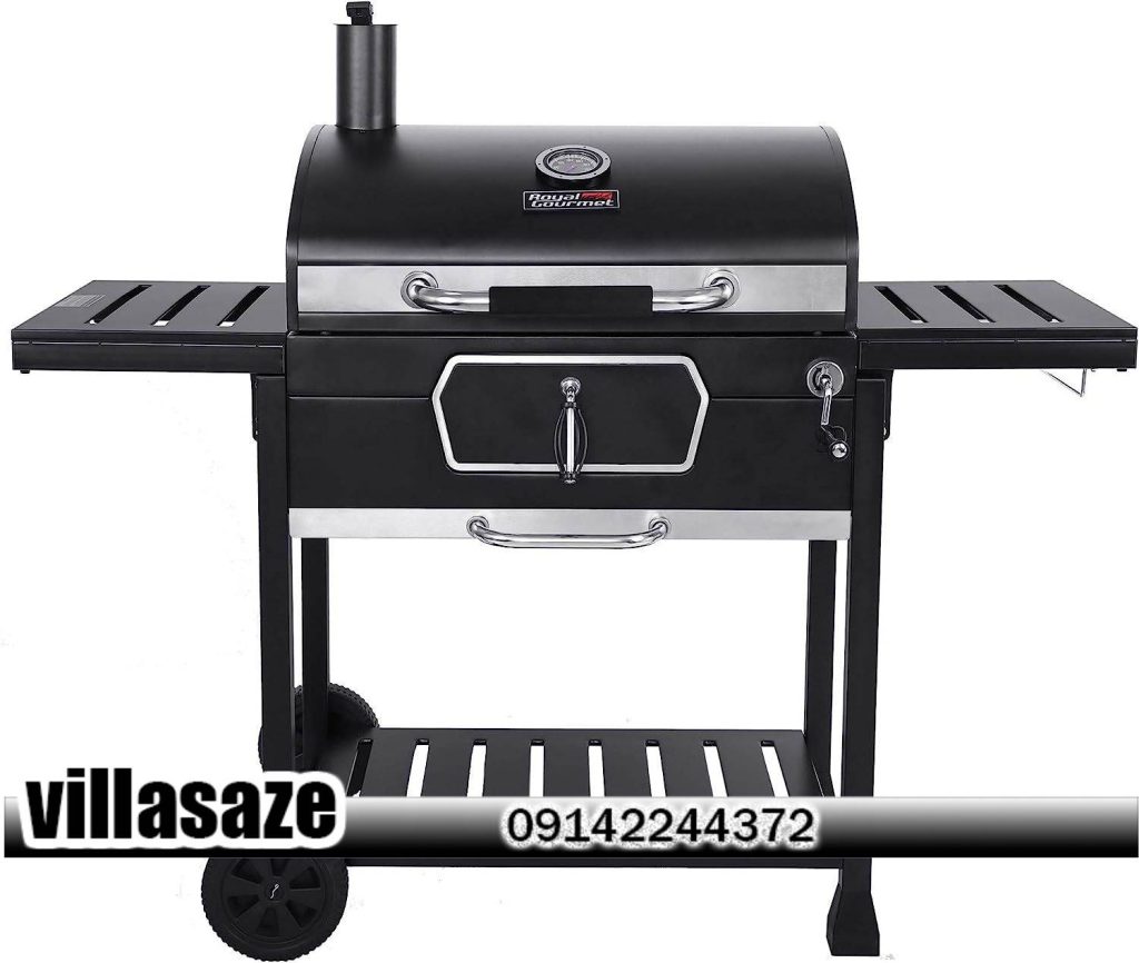 باربیکیو ذغالی ویلایی چرخ دار و سینی کناری با کیفیت بی نظیر ویلاسازه