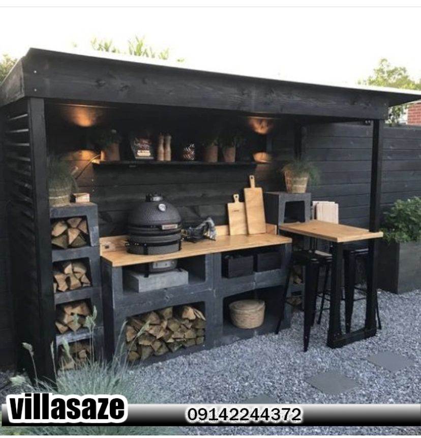 باربیکیو ذغالی ویلایی باغی