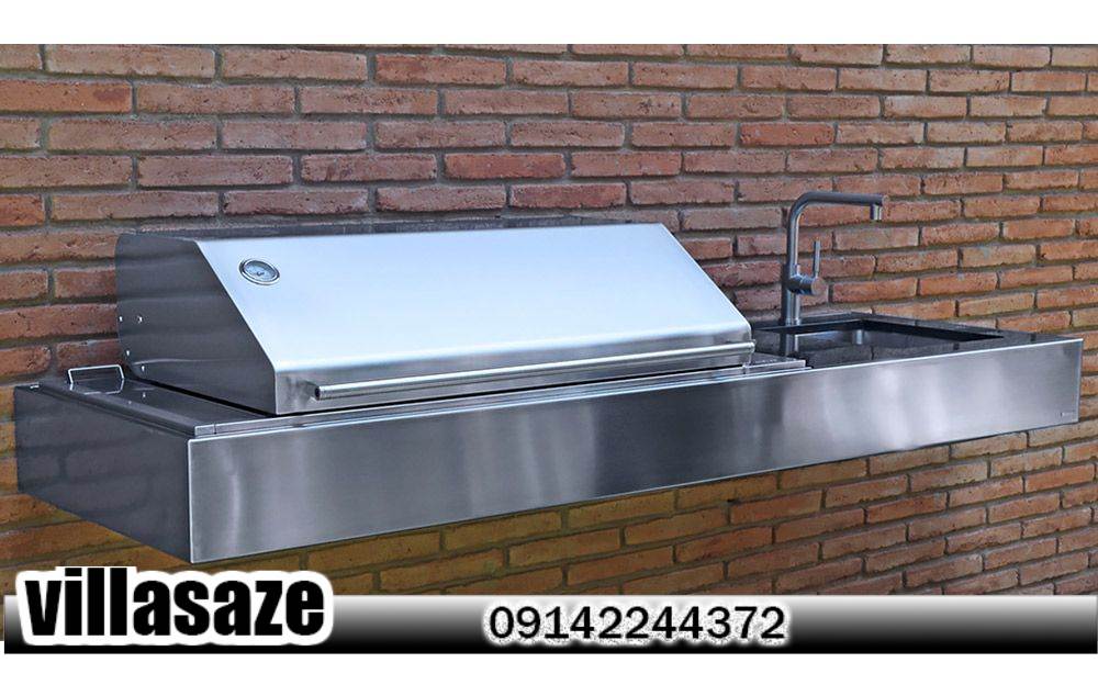 باربیکیو ذغالی ویلایی نصب در دیوار
