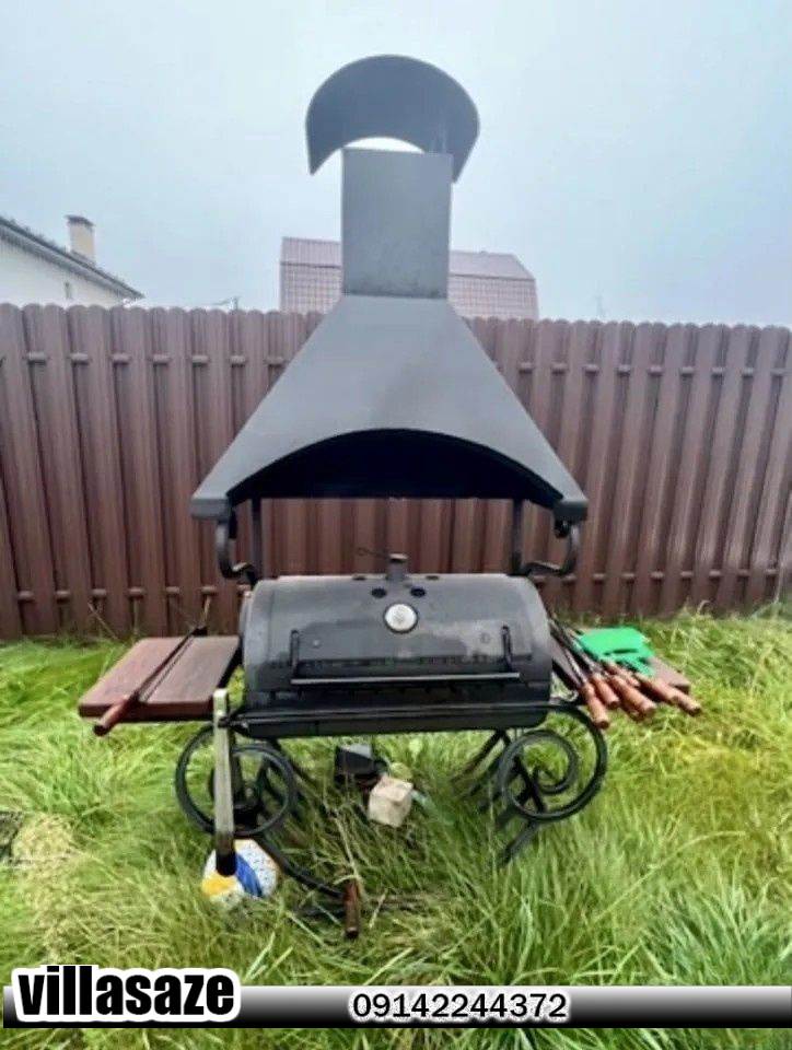 باربیکیو ذغالی ویلایی باغی پایه دار