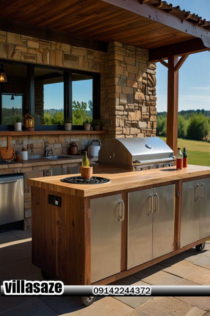 باربیکیو ذغالی گازی ویلایی