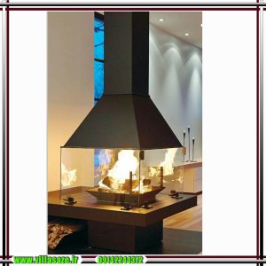 بخاری هیزمی گازی ویلایی