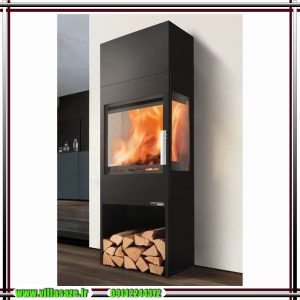 بخاری هیزمی ویلایی با هیزمدان