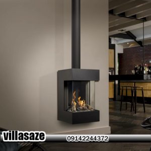 بخاری هیزمی ویلایی دیواری