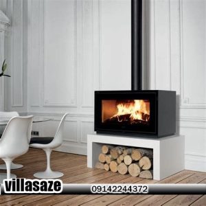 بخاری هیزمی ویلایی با فضای مناسب هیزمدان