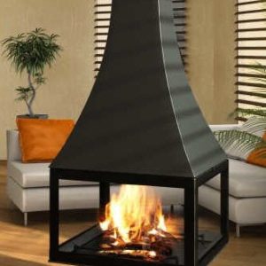 بخاری هیزمی ویلایی مدرن