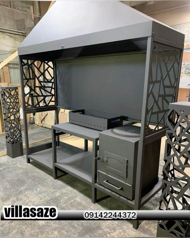 باربیکیو ذغالی ویلایی مخضوض فضای باز