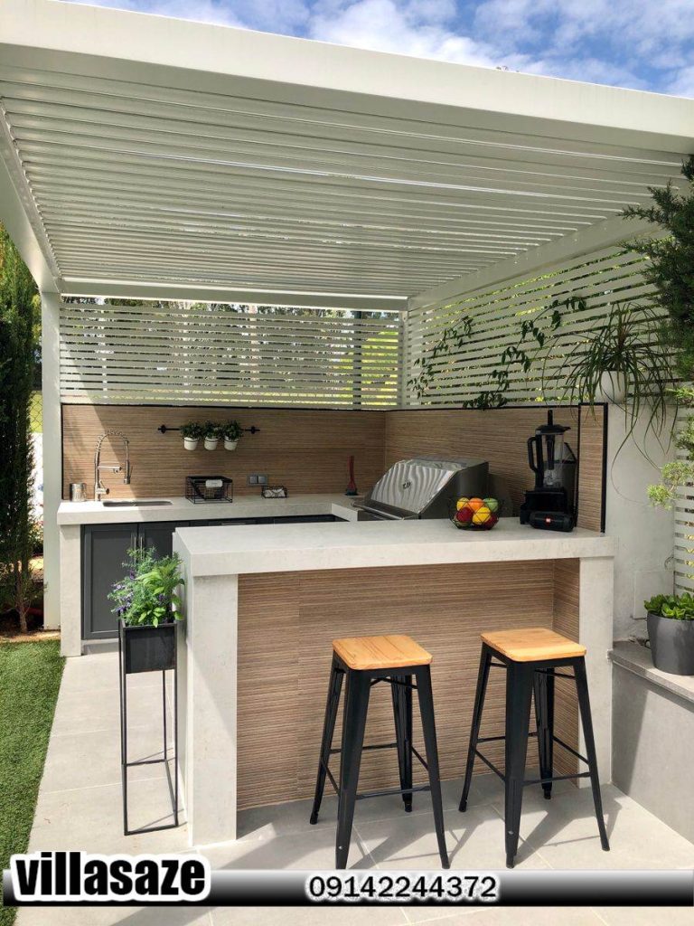 باربیکیو ذغالی فلزی ضد زنگ ویلایی