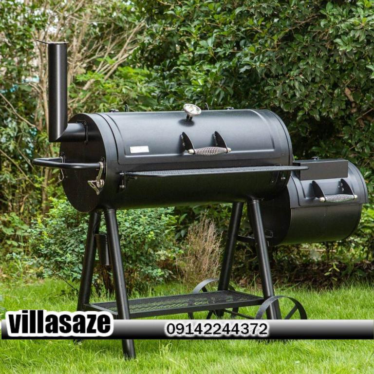 باربیکیو ذغالی ویلایی باغی چرخ دار