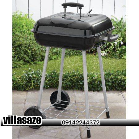 باربیکیو ذغالی ویلایی چرخ دار