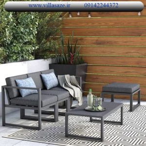 مبلمان فلزی ویلایی مدرن