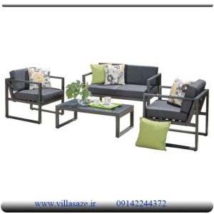 مبلمان فلزی ویلایی ست 4 نفره