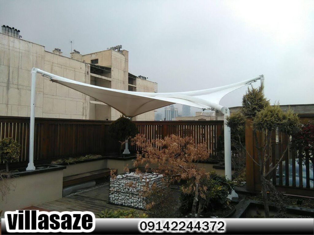 آلاچیق چوبی فلزی فضای باز