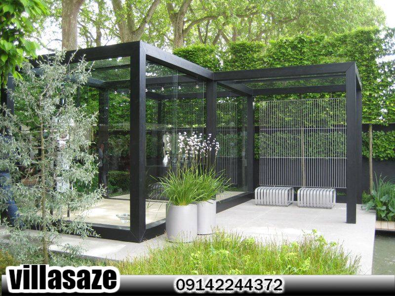 آلاچیق فلزی ویلایی مدرن